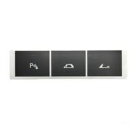 Calcomanías de reparación de botones para BMW Z4 E89 2009-2016, calcomanía de superposición de vinilo para iconos desvanecidos, consola central, letras negras y blancas