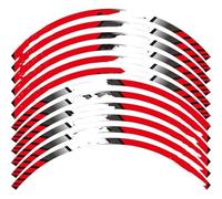 Calcomanías de Ruedas duraderas 12 Pegatinas Reflectantes Neumáticos Motocicleta Pegatinas Decorativas Protectoras para YAMAH para Tracer(Style 4)