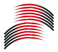 Calcomanías de Ruedas duraderas 12 Tiras Calcomanías Reflectantes Motocicleta Pegatinas Decorativas Llantas Y Protección para Versys 650(Style 6)