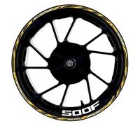 Calcomanías de Ruedas duraderas Adhesivo Reflectante Impermeable Llanta Buje Rueda Motocicleta 17 Pulgadas para CB500F(Style 23)