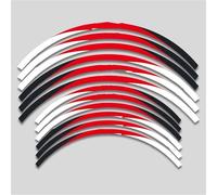 Calcomanías de Ruedas duraderas Adhesivos Reflectantes Llantas Motocicleta Bandas Adhesivas Llantas para KLX250S 2006-2014(Style 15)