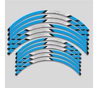 Calcomanías de Ruedas duraderas Adhesivos Reflectantes Llantas Motocicleta Bandas Adhesivas Llantas para KLX250R 1994-1996 para KLX250 1979-2020(Style 8)