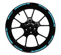 Calcomanías de Ruedas duraderas Juego Adhesivos Reflectantes Impermeables Bujes Llanta 17 Pulgadas para Ninja para 250 300 400 650 1000(Style 9)