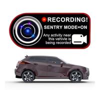 Calcomanías de seguridad del vehículo para la cámara: etiqueta de vigilancia de advertencia de PVC, etiqueta de alerta a prueba de sol | Señales adhesivas antirrobo para camión de automóvil Van RV RV