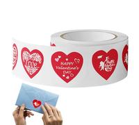 Calcomanías de sellado, etiquetas de San Valentín, sellos de sobres de boda para invitaciones de , adhesivos en forma de corazón con fuerte adherencia, suministro de eventos, calcomanías