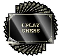Calcomanías de sombrero de cocina retro | I Play Chess Summer for Mom Decor (8 x 12 cm)