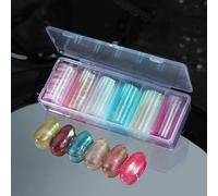 Calcomanías de transferencia de papel de aluminio para uñas, escamas de sirenas, calcomanías de uñas, escamas de pescado, decoración artística, suministros de manicura para mujeres