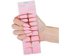 Calcomanías de uñas de gel de cobertura completa, flexibles, se ajustan a todas las formas, incluyendo lima para recortar aduanas, fácil de aplicar