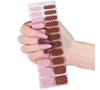 Calcomanías de uñas de gel portátiles con toallitas y herramientas con para viajes Retoques No se necesita luz Característica impermeable Calcomanías de uñas de gel
