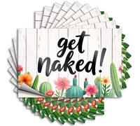 Calcomanías de vinilo con texto en inglés "Best Man Cave Gifts Waterproof Hat Stickers for Water Bottle | Da rienda suelta a tu verdadero yo: ¡desnudo! Perfecto para decoración de matemáticas para