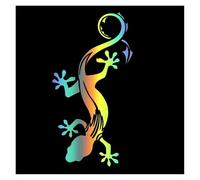 Calcomanías de vinilo for coche, calcomanías salamandras, reptiles, accesorios decorativos for motocicletas, impermeables(Laser,19x10 cm)