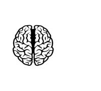 Calcomanías de vinilo para murales y paredes Cita de cerebro y mente que dice oficina 30x55.7cm Autoadhesivo Negro