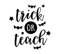 Calcomanías de vinilo para murales y paredes Citas inspiradoras de "Engañar o enseñar" 72x77.5cm Incluye kit de película de transferencia Negro