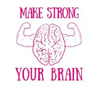 Calcomanías de vinilo para murales y paredes Citas inspiradoras para fortalecer tu cerebro 54x58.7cm Vinilos para ventanas Rosa roja