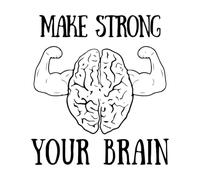 Calcomanías de vinilo para murales y paredes Citas inspiradoras para fortalecer tu cerebro 72x78.3cm Decoración de tiendas Negro