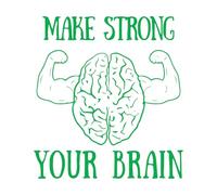 Calcomanías de vinilo para murales y paredes Citas inspiradoras para fortalecer tu cerebro 72x78.3cm No se cae Verde