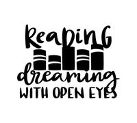 Calcomanías de vinilo para murales y paredes Leer es soñar con los ojos abiertos Libros Citas Sala de lectura Biblioteca 34x47.1cm Decoración de paredes Negro