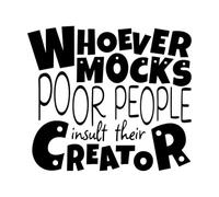 Calcomanías de vinilo para murales y paredes Los que se burlan de los pobres insultan a su Creador Citas Bíblicas Versículos Bíblicos Cristianos Proverbios 67.2x76cm No se cae Negro
