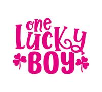 Calcomanías de vinilo para murales y paredes un chico afortunado 57.6x78.9cm Varios tamaños Rosa roja