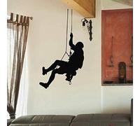 Calcomanías de vinilo para pared de escalada en roca, pegatinas de deportes de gimnasio, escalada en roca, pegatinas de fitness, habitación infantil, decoración del hogar, 84X57cm