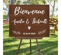 Calcomanías De Vinilo Personalizadas For Bodas, Calcomanías For Tablero De Espejo De Bienvenida For Bodas, Letrero Bienvenidos A Nuestra Boda, Calcomanías De Vinilo Personalizadas For Fiestas, (Color