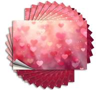 Calcomanías decorativas para baño de invitados - Libros para niños con corazones en enfoque suave: un fondo romántico (6 x 9 cm)