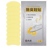 Calcomanías desodorizantes para plantillas, inserciones de zapatos que absorben el olor, almohadillas resistentes al sudor, larga duración, parte trasera adhesiva, azul, amarillo, plata, , para