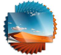 Calcomanías divertidas con diseño de dunas del desierto bajo un cielo azul transparente, 10 unidades, calcomanías divertidas para parachoques de coche para hombres (6 x 9 cm)