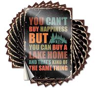 Calcomanías divertidas de coche para hombres con la que no puedes comprar la felicidad pero puede un lago para el hogar, 10 calcomanías inapropiadas para mecánicos (6 x 9 cm)