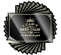 Calcomanías divertidas para coche, con texto en inglés "I Can't Keep Calm I'm A Radiologist" (12 x 18 cm)
