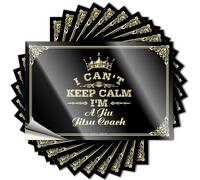 Calcomanías divertidas para coches con texto en inglés "I Can't Keep Calm I'm A Jiu Jitsu Coach, calcomanías divertidas para coche (12 x 18 cm)