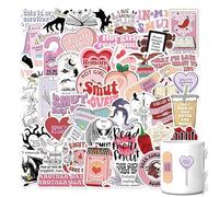 Calcomanías divertidas, pegatina para botella de agua,Calcomanías para pegatinas para portátil | Calcomanías adhesivas decorativas impermeables, calcomanías de 52 piezas para computadora portátil con