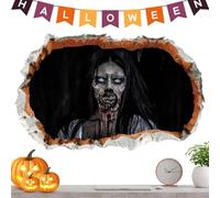 Calcomanías emocionantes de zombies, calcomanías de zombies de Halloween,Pegatinas de pared de para ventana, pegatinas de Halloween - Decoración de temporada, pegatinas festivas de
