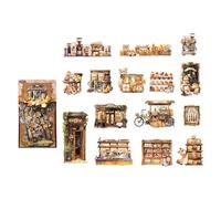 Calcomanías estéticas para álbumes de recortes para diario, calcomanías decorativas artísticas para adultos, estudiantes, tarjetas, calcomanías artísticas