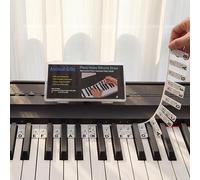 Calcomanías extraíbles para teclado de piano para principiantes, etiquetas de notas extraíbles para teclado de piano, accesorios de guía para aprendizaje, 88 teclas, 61 teclas, tamaño completo, hechas