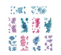 Calcomanías faciales de escamas de , 10 piezas de calcomanías cosméticas para hombres y mujeres, arte corporal temporal para festivales, cosplay, , teatro, espectáculos de escenario