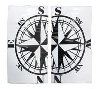 Calcomanías gráficas - 2 unidades de pegatinas de vinilo negro para autocaravana, caravana, camión y remolque - 580 mm x 965 mm - Resistente a la intemperie y extraíble