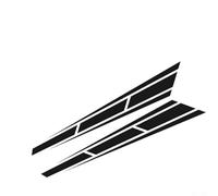 Calcomanías gráficas de vinilo para el parachoques delantero del capó del automóvil, calcomanías decorativas de PET negro, accesorios exteriores resistentes a la temperatura, 80 x 12 cm