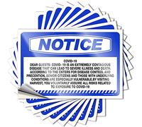 Calcomanías inapropiadas Aviso Queridos Invitados Descargo de Responsabilidad Restaurante Enter At Risk, 10 calcomanías familiares para coche, letreros de bar para la pared del hogar y bar (6 x 9 cm)