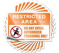 Calcomanías inapropiadas con texto en inglés "Do Not Enter, Authorized Personnel Only", 10 calcomanías divertidas para parabrisas de automóviles (12 x 18 cm)