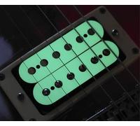 Calcomanías luminosas con incrustaciones de pastilla de guitarra. Vinilo que brilla en la oscuridad. 7 tamaños diferentes de pastilla