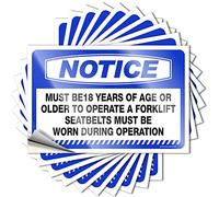 Calcomanías magnéticas para pared con texto en inglés "Must Be 18 Years of Age or Older to Operate & Bar Rule Easy Apply Bar Sign for Outdoor Bar (12 x 18 cm, 6 unidades)