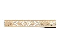Calcomanías Moldura decorativa de madera tallada for esquinas, apliques, marco, gabinete, decoración del hogar, figuritas, accesorios muebles artísticos pared para tallar madera(G-50x8cmx1.2cm)