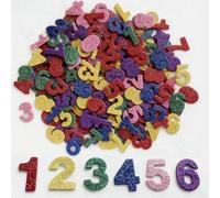 Calcomanías Numéricas Brillantes 100 Piezas 6 Colores Decoración de Fiestas Fáciles de Pegar sin Huellas Decoración de Tarjetas y Regalos Letras Decorativas Pegatinas