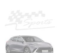 Calcomanías para autos deportivos, calcomanías para cejas para autos - Pegatina para carrocería de coche con bandera de de celosía,Etiqueta engomada exterior automotriz, calcomanías