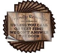 Calcomanías para autos, recordatorios a menos que llames o escribas primero, no respondemos a la graciosa, 10 calcomanías y calcomanías pequeñas (12 x 18 cm)