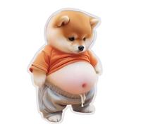 Calcomanías para cachorros, etiquetas de silicona suave para mascotas, de dibujos animados caninos con formas tridimensionales, bonitos suministros de diario estéticos, ideal para decoración