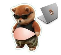 calcomanías para cachorros: pegatinas de animales para coche, lindo perro con colores, diseño de ventana con material de vinilo, adhesivo extraíble para decoración de teléfono, pegati