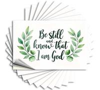 Calcomanías para coche Be Still and Know: A Divine Message 10 piezas divertidas calcomanías de advertencia (8 x 12 cm)