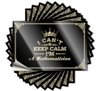 Calcomanías para coche con texto en inglés "I Can't Keep Calm I'm A Mathematician" para tu coche (6 x 9 cm)